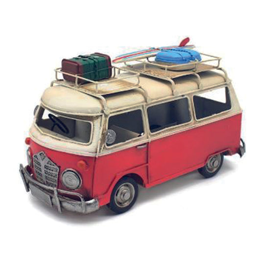 Vintage Large Red Campervan Ornament