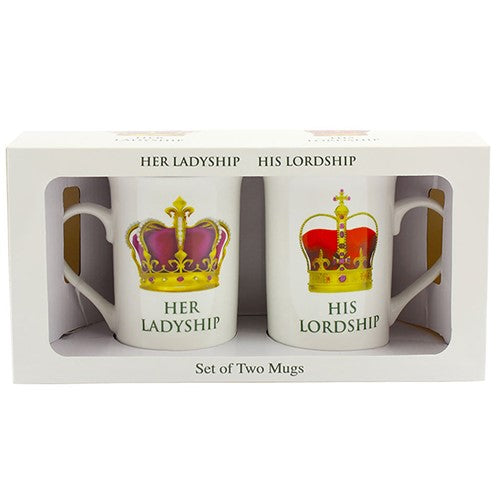 Lord and Ladyship Boxed Pair of Mugs