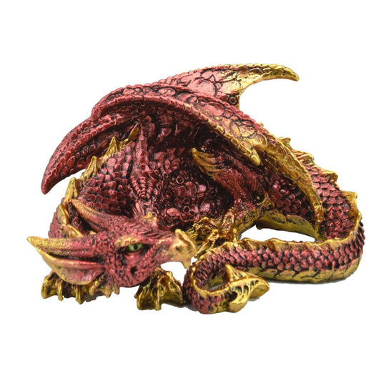 Red and Gold Lying Dragon 10cm