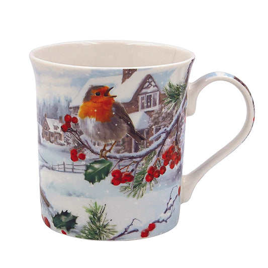 Fine China Mug - Macneil Christmas Robins Mug
