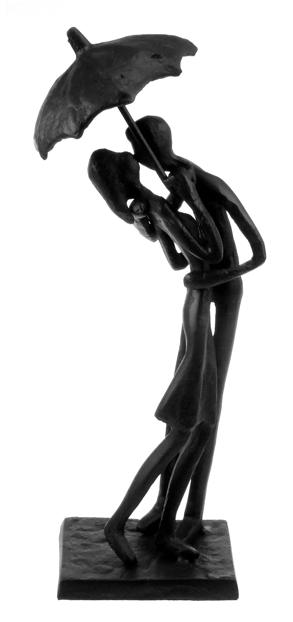 Metal Couple Kissing in the Rain ornament