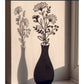 Metal Silhouette - Vase with Daisies