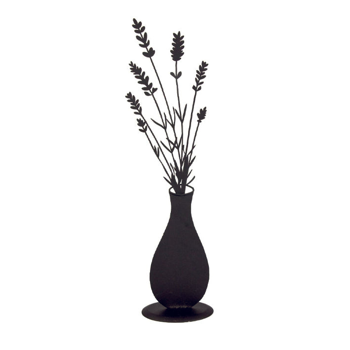 Metal Silhouette - Vase with Wheat