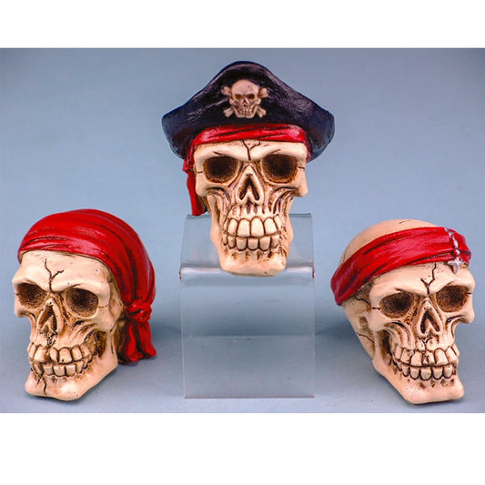 Mini Pirate Skulls 8cm Ornaments