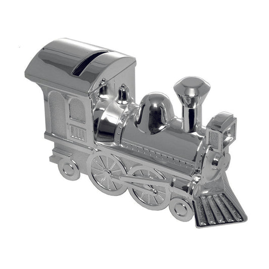 Money Box - Silver Locomotive  - small