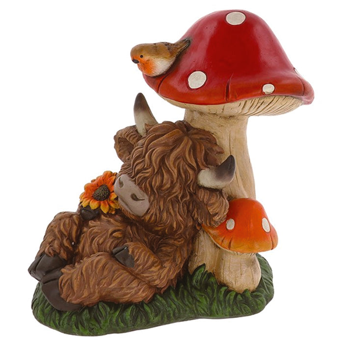 Moo-shroom Cow under Toadstool Ornament EXTRA LARGE