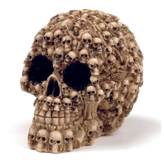 Skull made of skulls and skeletons ornament