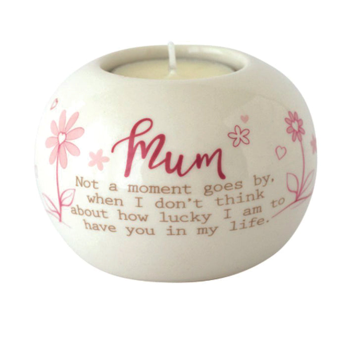 Ceramic tealight.  MUM