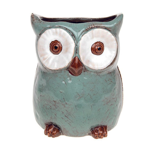 Village Pottery owl planter - large