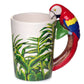 Boxed Ceramic Jungle Parrot Mug