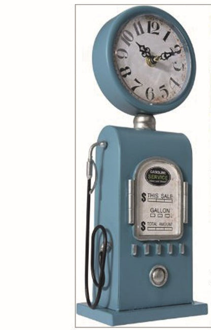 Mantel clock -  Petrol Pump 3 asst colours