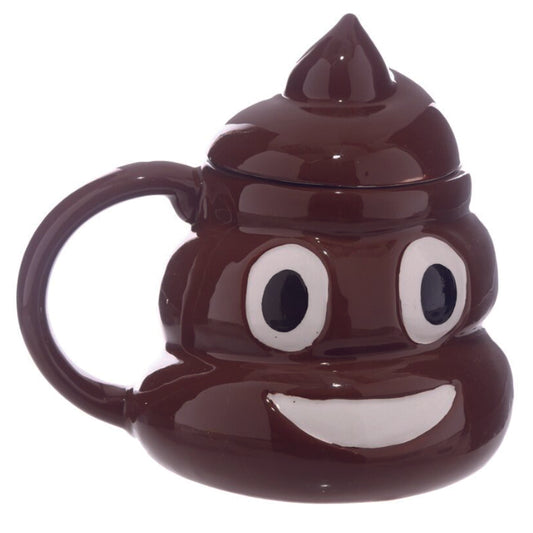 Lidded Poop Mug