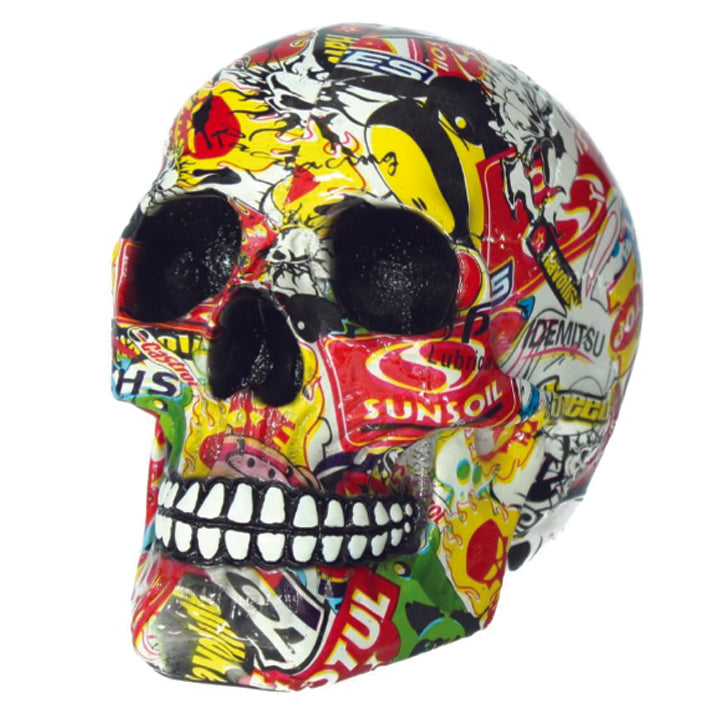 Skull Pop Art Logo Graffiti Skull Ornament