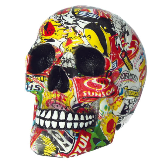 Skull Pop Art Logo Graffiti Skull Ornament