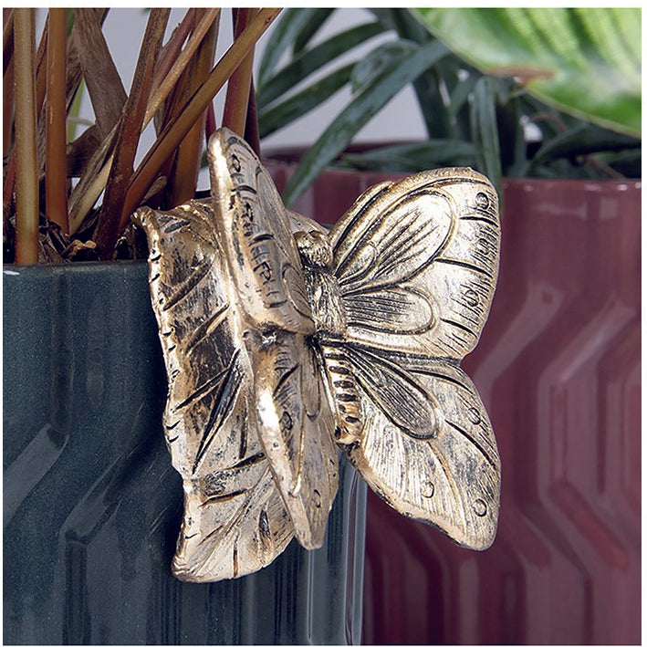 Bronze Pot Pal Ornamental Pot Hanger Butterfly