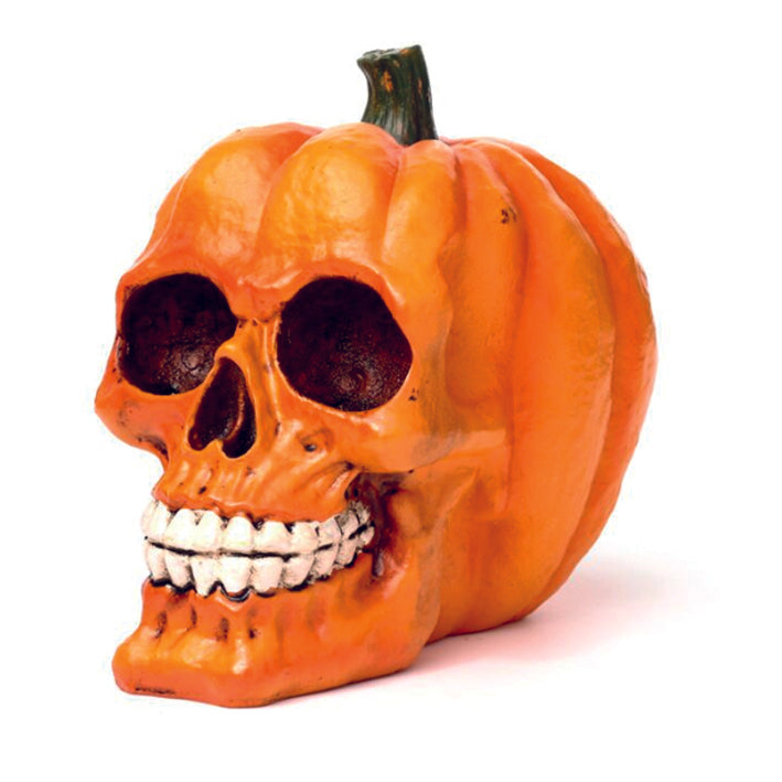 Pumpkin Skull Ornament