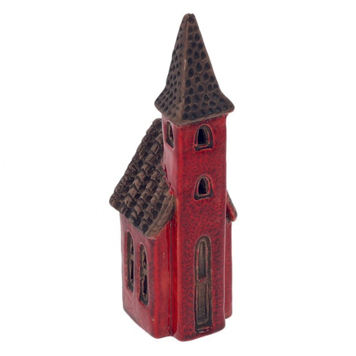 Village Pottery Quirky Churches Tealight Holders