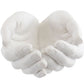 White Resin hands ornament
