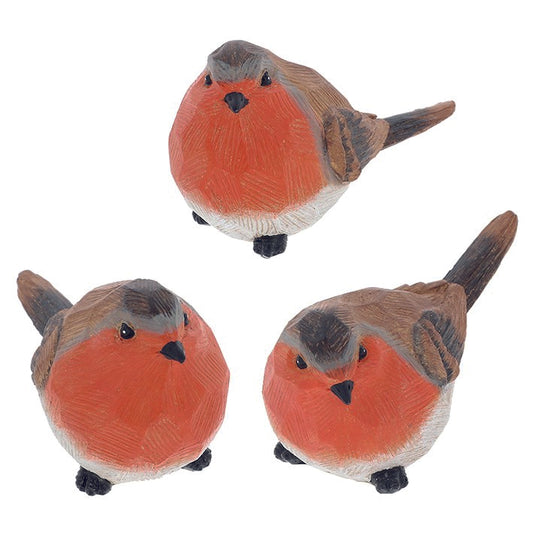 Robin, Wood Effect Ornament