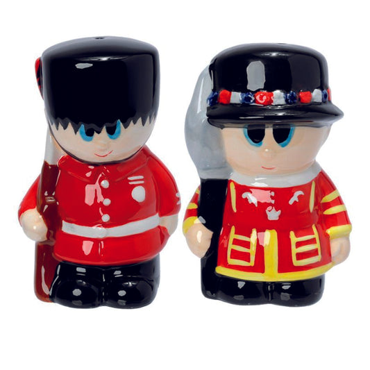 London Guard and Beefeater Ceramic Salt and Pepper Set