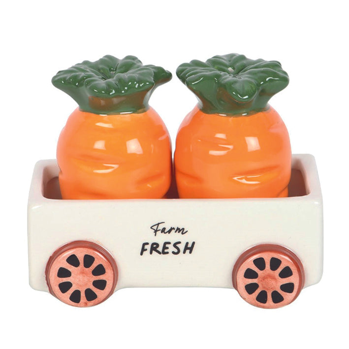 Carots in a Cart Salt and Pepper Set
