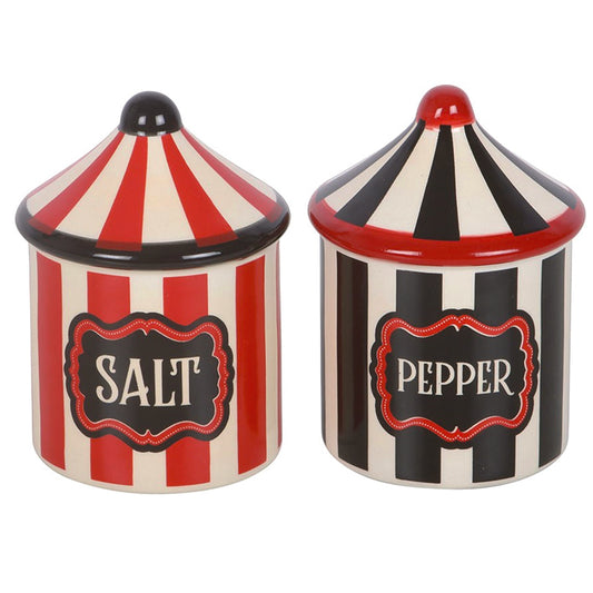 Cermic Salt and Pepper Set - Circus Tents
