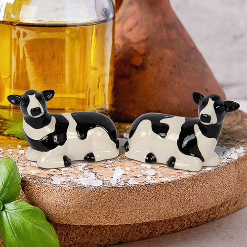 Ceramic Cows Salt and Pepper Set