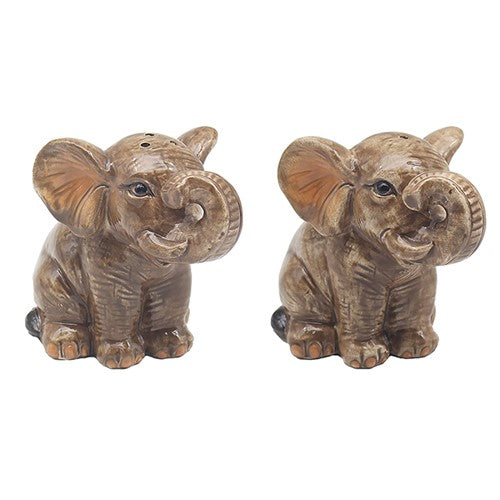 Ceramic Elephants Salt and Pepper Set