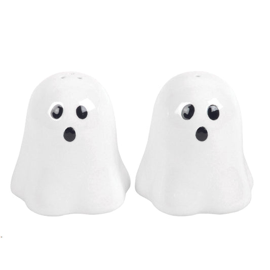 Ceramic Ghost Salt and Pepper Set