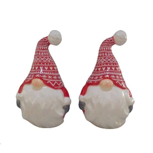 Scandi Christmas Gonk Ceramic Salt and Pepper Set