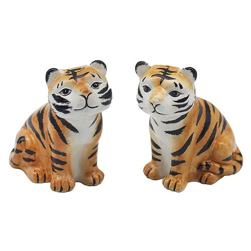 Ceramic Tigers Salt and Pepper Set