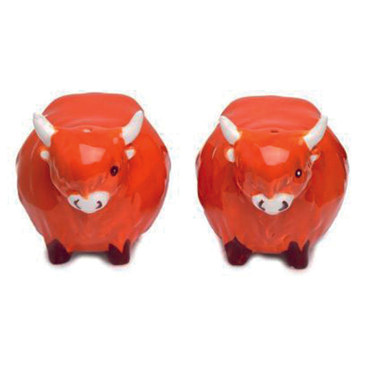 Ceramic Highland Coos Salt and Pepper Set