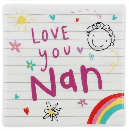 School Book coaster - Love you NAN