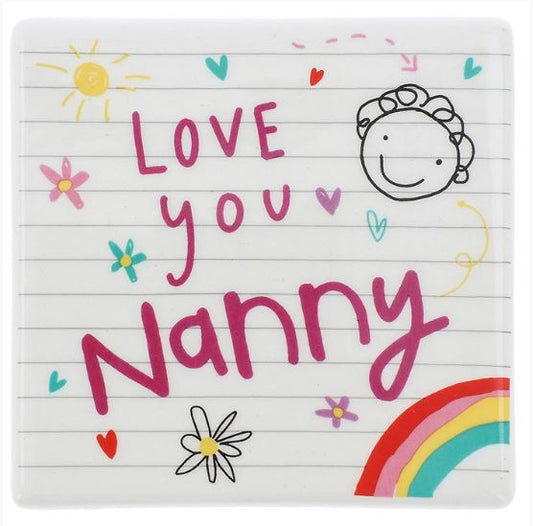School Book coaster - Nanny