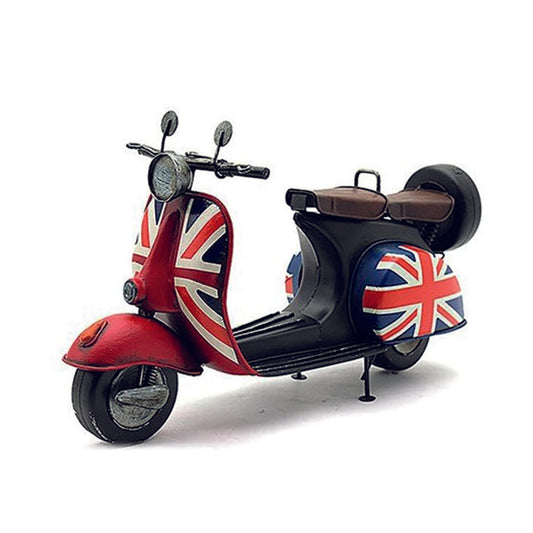 Vintage Tin Scooter Ornament,Union Jack