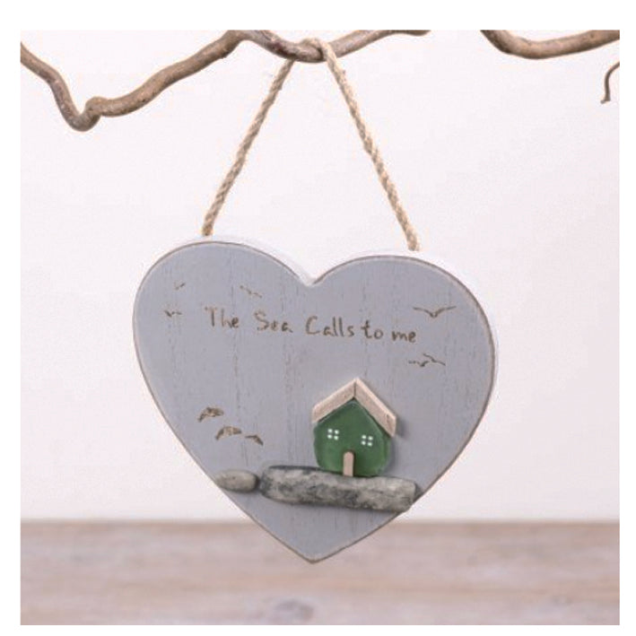 Wooden Hanging  Plaque 3D. "The Sea Calls To Me"