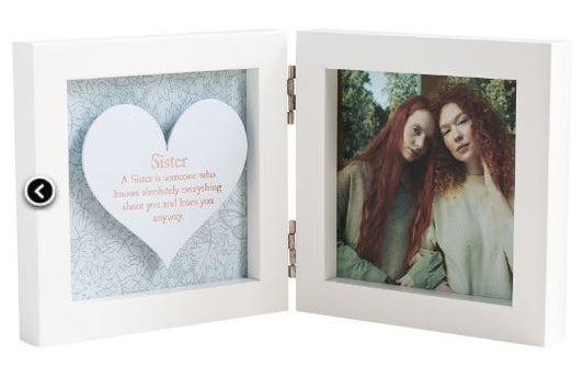 Said with Sentiment Hinged Photo frame. SISTER.