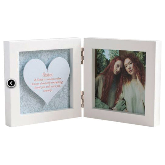 Photo Frame.  Said with Sentiment Hinged Style. SISTER.
