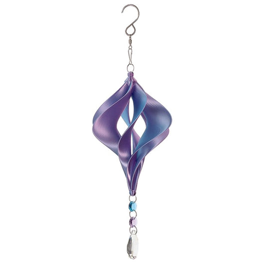 Shimmerz Twister Small Lilac and Light Blue Wind Spinner