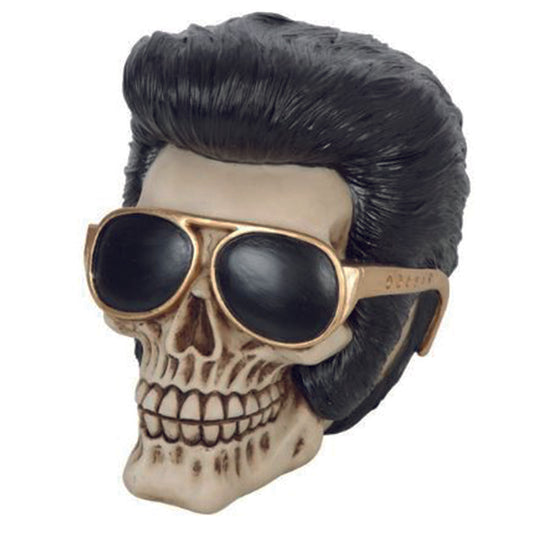 Rock Star Skull  with glasses ornament