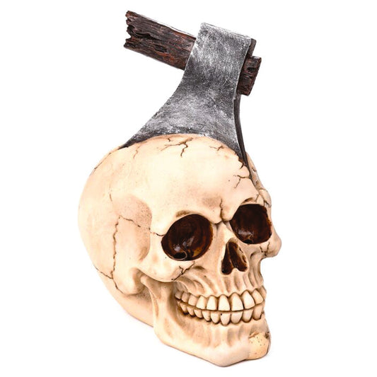 Skull With Axe Ornament