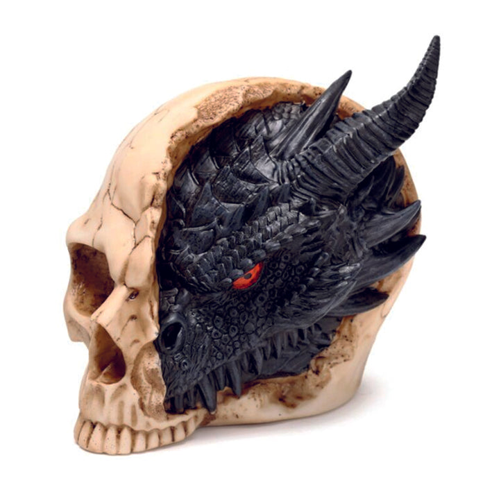 Skull with Black Dragon Head Inside