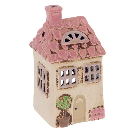 Village Pottery Garden House, Cream, Small Tealight Holder