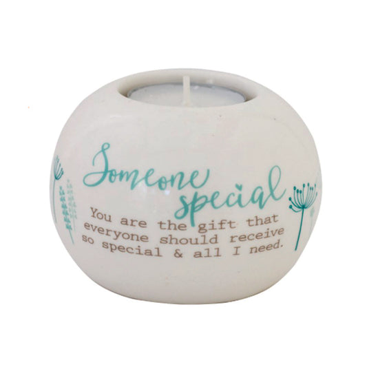 Ceramic tealight.  SOMEONE SPECIAL
