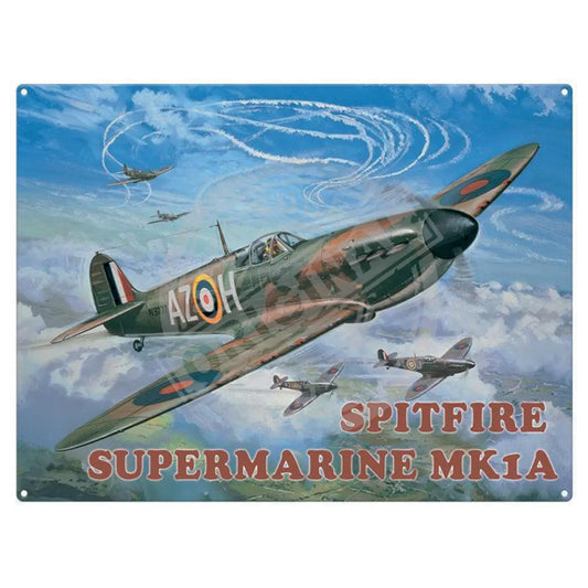Large metal sign - Spitfire Supermarine Mk1a