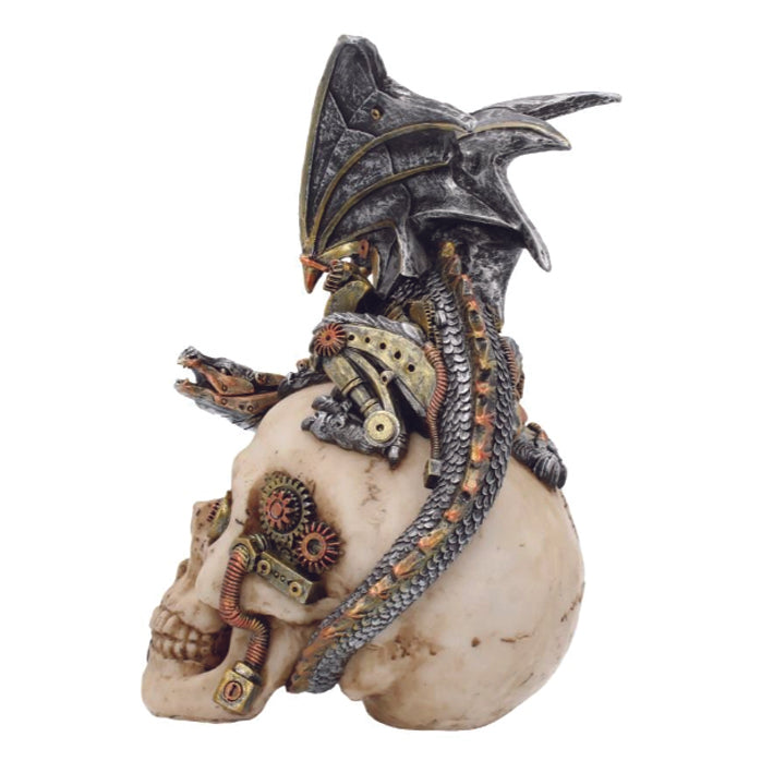 Steel Wing Dragon On Top of Skull Ornament