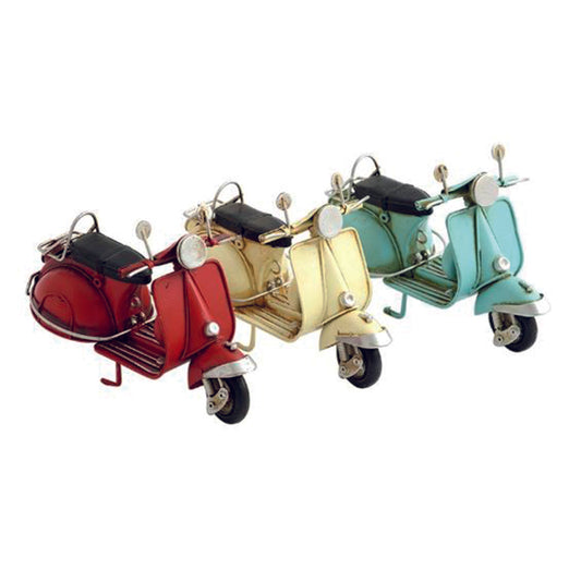 Colourful tin scooter Ornament