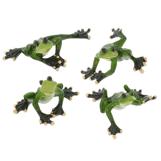 Tropical Tree Frogs Glass Ornaments