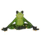 Tropical Yoga Frogs Glass Ornaments
