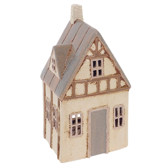 Village Pottery Tudor House Tealight Holder